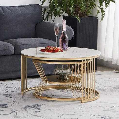 Round Nesting Table- Set of 2